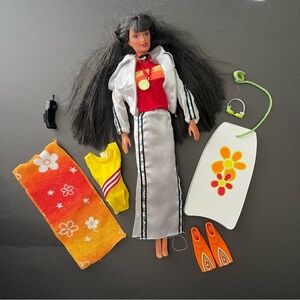 Vintage Mattel 1998 Barbie Generation Girl  ANA Doll USED Clothing Accessories